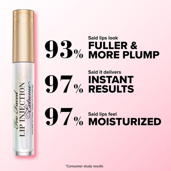 LAST 1! Too Faced Lip Injection Extreme Lip Plumper Plumping Gloss NEW - Picture 5 of 8